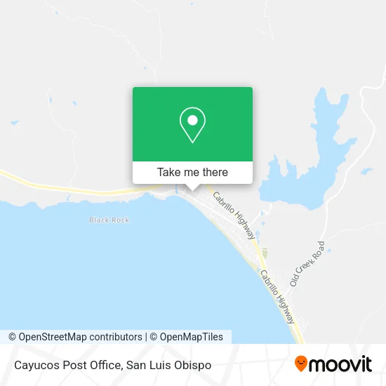 Cayucos Post Office map
