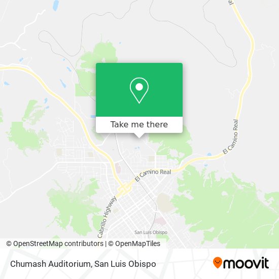 Mapa de Chumash Auditorium