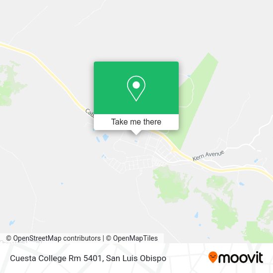 Mapa de Cuesta College Rm 5401