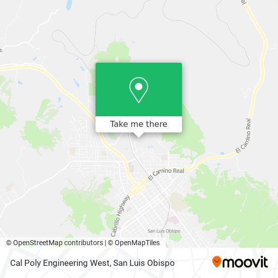 Cal Poly Engineering West map