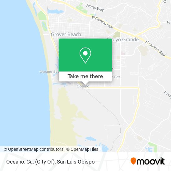 Oceano, Ca. (City Of) map