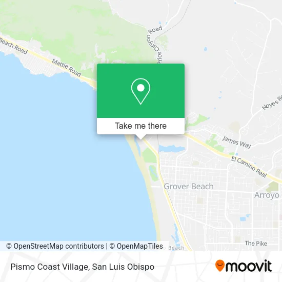 Pismo Coast Village Site Map How To Get To Pismo Coast Village In Pismo Beach By Bus?