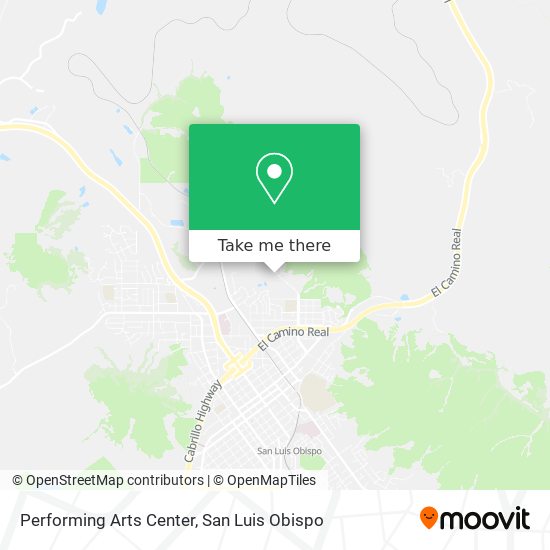 Mapa de Performing Arts Center