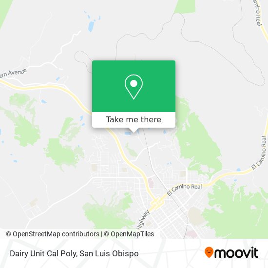 Mapa de Dairy Unit Cal Poly