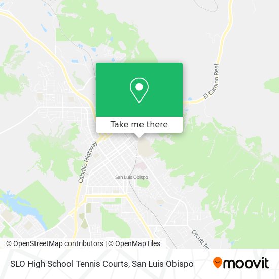 SLO High School Tennis Courts map