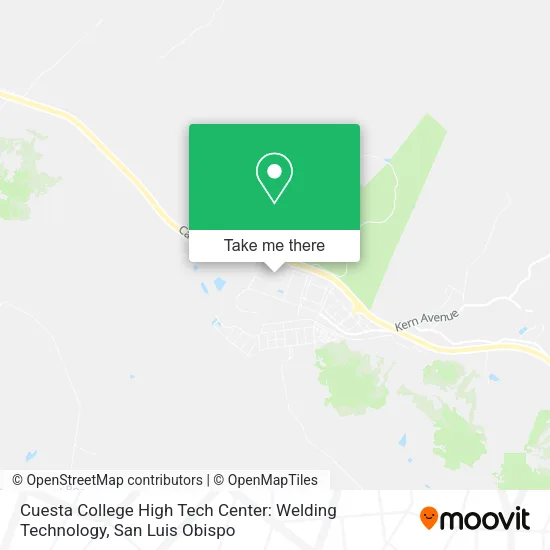 Cuesta College High Tech Center: Welding Technology map
