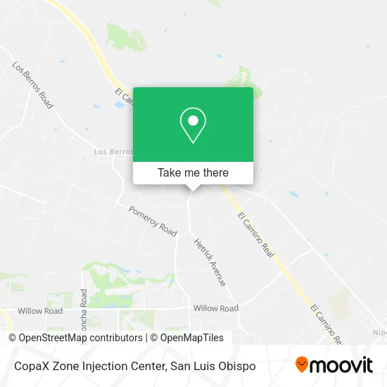 CopaX Zone Injection Center map