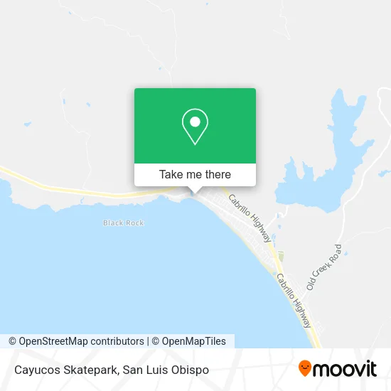 Cayucos Skatepark map
