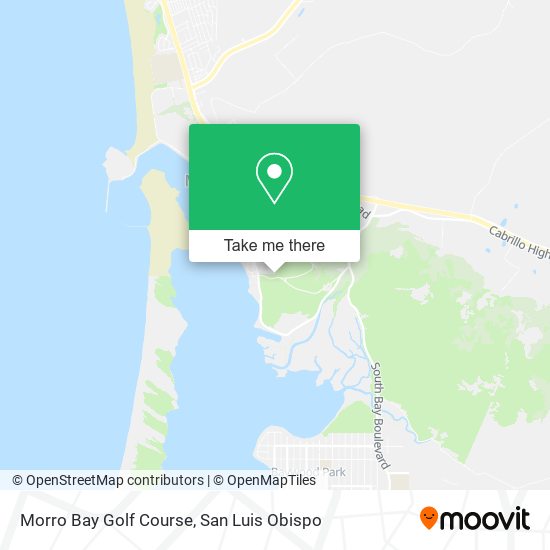 Morro Bay Golf Course map