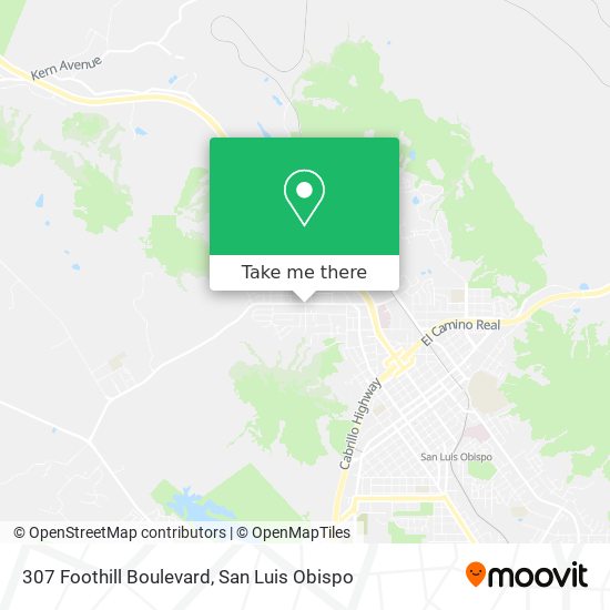307 Foothill Boulevard map