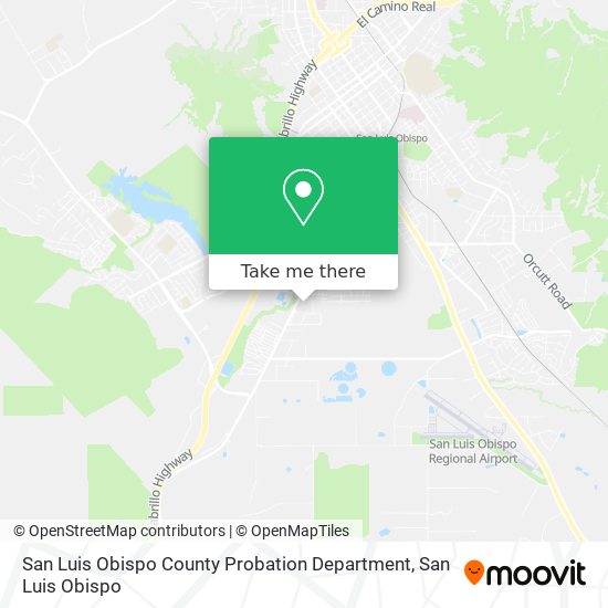 San Luis Obispo County Probation Department map