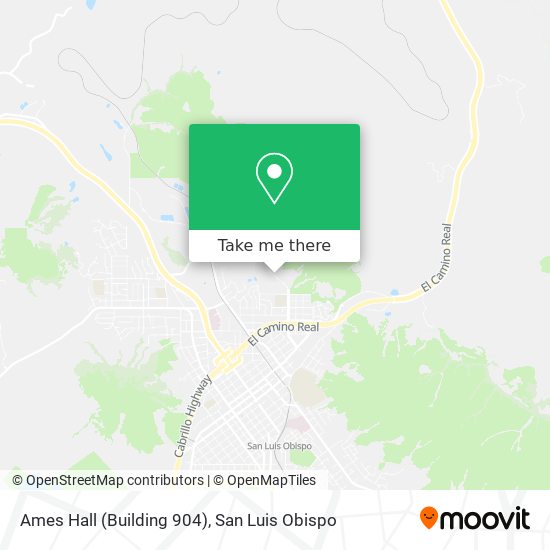 Ames Hall (Building 904) map