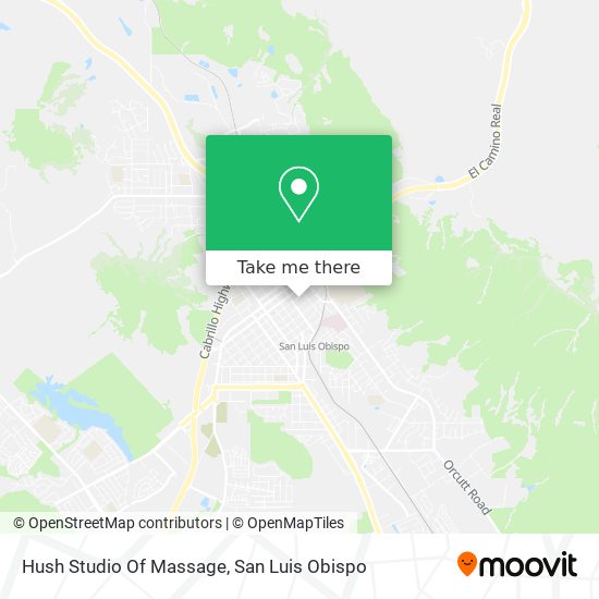 Hush Studio Of Massage map