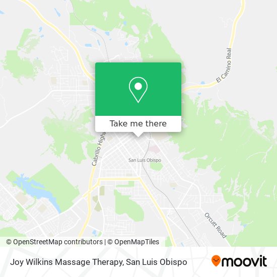 Joy Wilkins Massage Therapy map