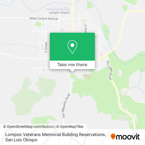 Mapa de Lompoc Veterans Memorial Building Reservations