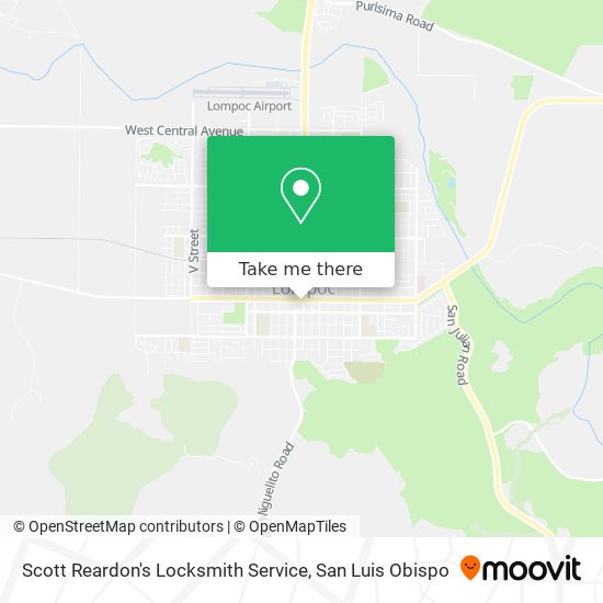 Mapa de Scott Reardon's Locksmith Service