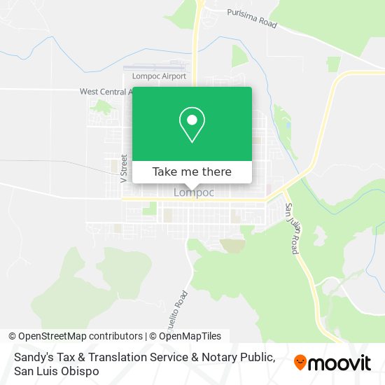 Sandy's Tax & Translation Service & Notary Public map
