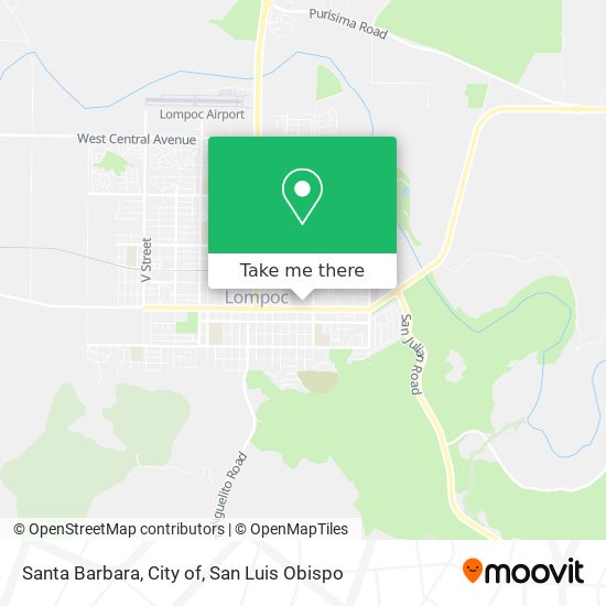 Santa Barbara, City of map