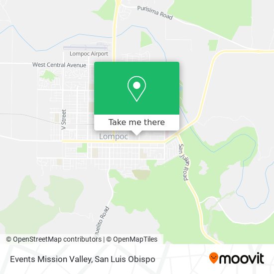 Mapa de Events Mission Valley