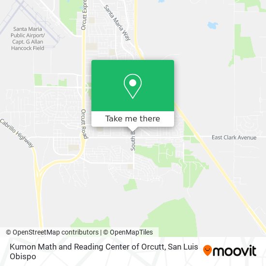 Kumon Math and Reading Center of Orcutt map