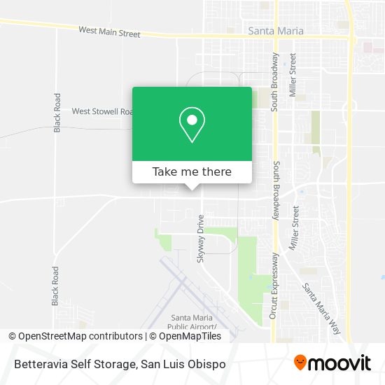 Betteravia Self Storage map