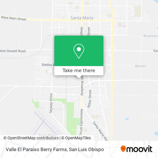 Valle El Paraiso Berry Farms map