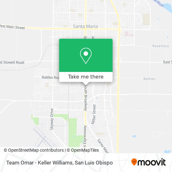 Mapa de Team Omar - Keller Williams