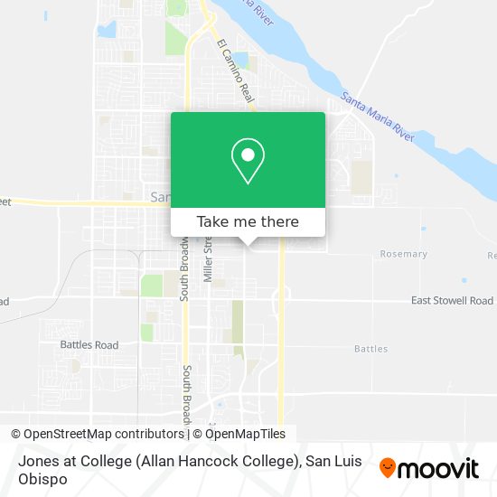 Jones at College (Allan Hancock College) map