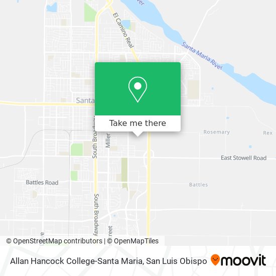 Mapa de Allan Hancock College-Santa Maria