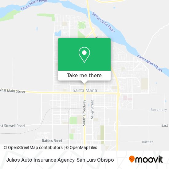 Mapa de Julios Auto Insurance Agency