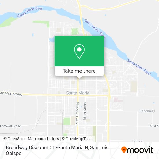 Mapa de Broadway Discount Ctr-Santa Maria N