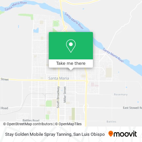 Stay Golden Mobile Spray Tanning map