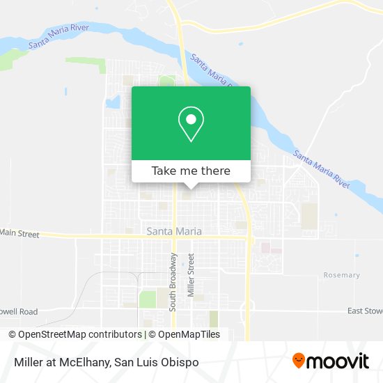 Miller at McElhany map