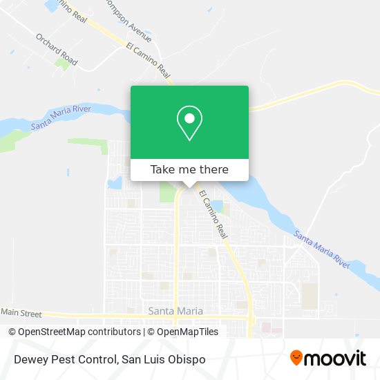 Dewey Pest Control map