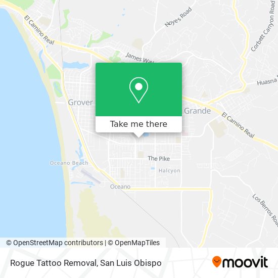 Rogue Tattoo Removal map