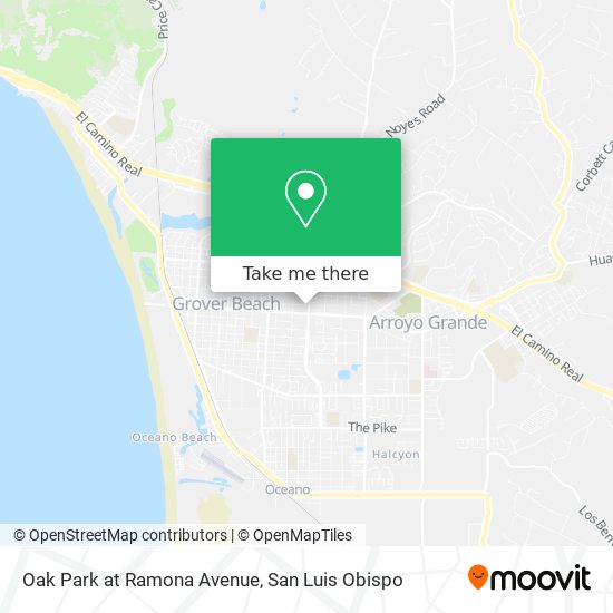Oak Park at Ramona Avenue map