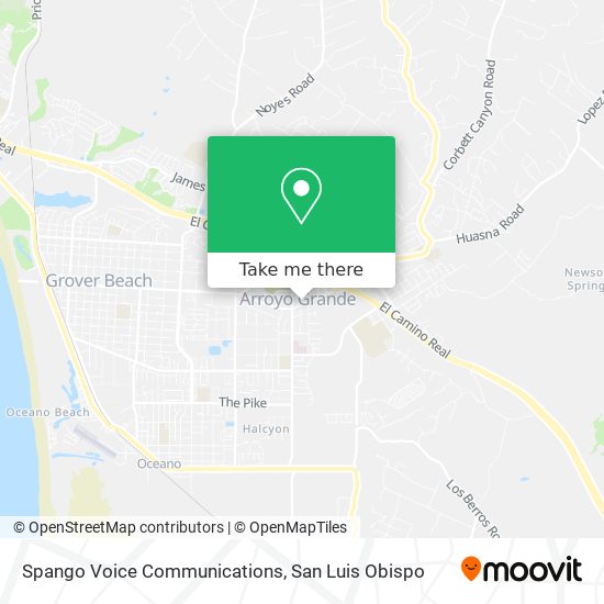 Spango Voice Communications map