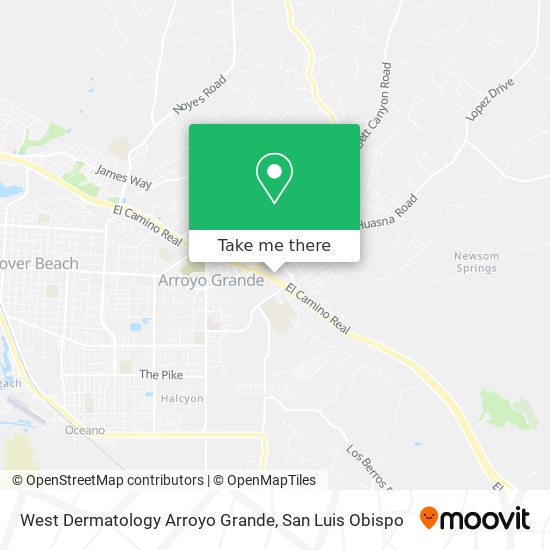 West Dermatology Arroyo Grande map