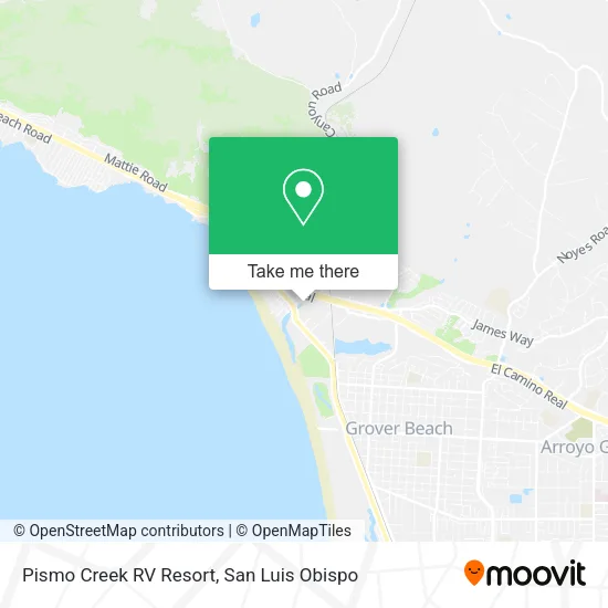 Pismo Creek RV Resort map