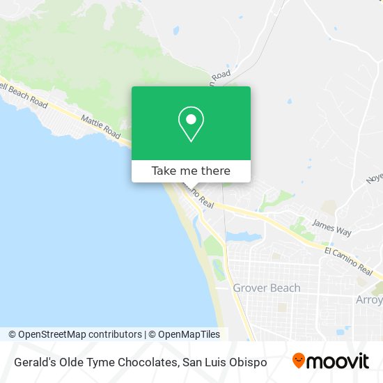 Gerald's Olde Tyme Chocolates map