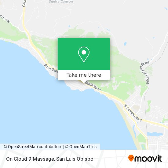 On Cloud 9 Massage map