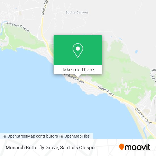 Monarch Butterfly Grove map
