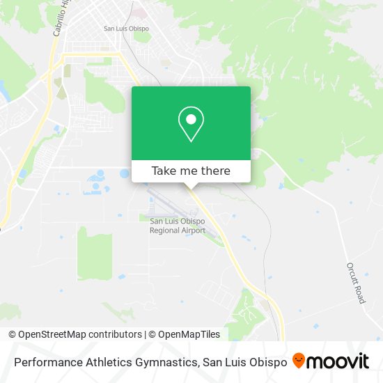 Performance Athletics Gymnastics map