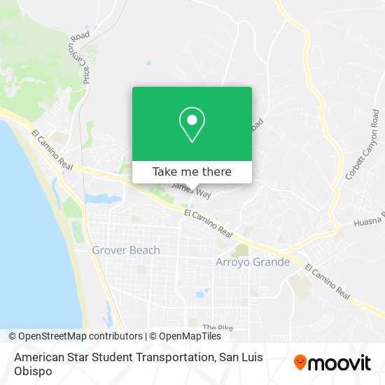 Mapa de American Star Student Transportation