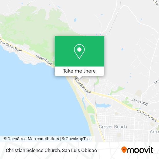 Christian Science Church map