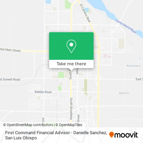 Mapa de First Command Financial Advisor - Danielle Sanchez