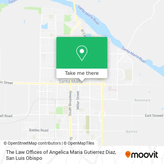 The Law Offices of Angelica Maria Gutierrez Diaz map