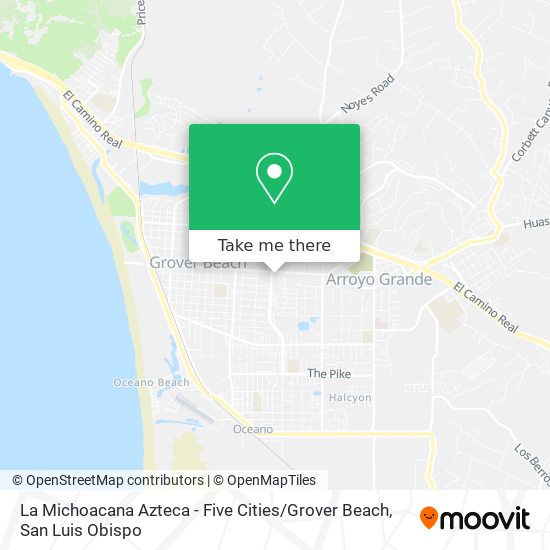 La Michoacana Azteca - Five Cities / Grover Beach map