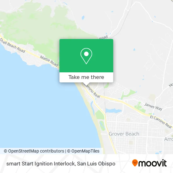 Mapa de smart Start Ignition Interlock