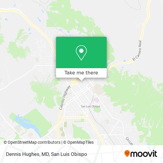 Dennis Hughes, MD map